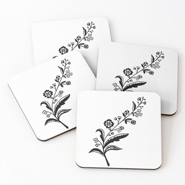 Item preview, floral vine designed and sold by ink-and-ivy.