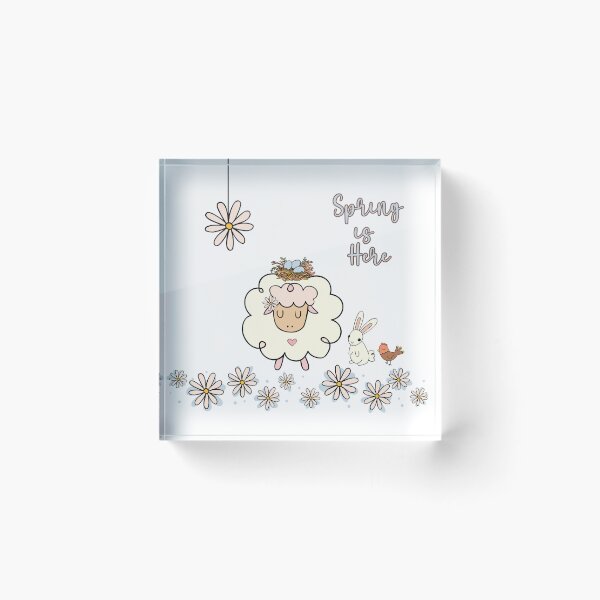 Item preview, Spring is Here - Cute Sheep and Friends designed and sold by Flapi Home.