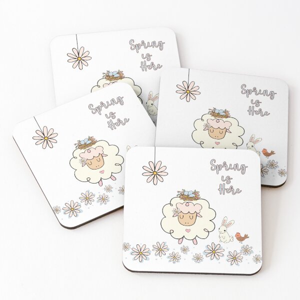 Item preview, Spring is Here - Cute Sheep and Friends designed and sold by Flapi Home.