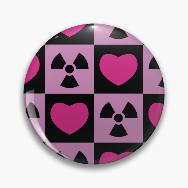 Item preview, Hearts & Radiation Checkered Pattern designed and sold by LunaticoDraws.