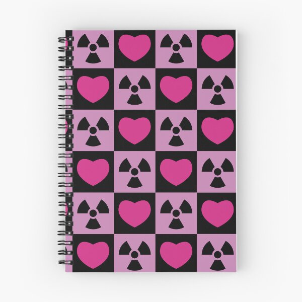 Item preview, Hearts & Radiation Checkered Pattern designed and sold by LunaticoDraws.