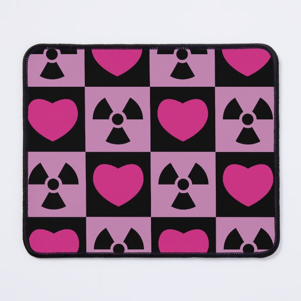 Item preview, Hearts & Radiation Checkered Pattern designed and sold by LunaticoDraws.