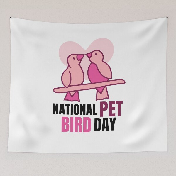 Item preview, NATIONAL PET & BIRD DAY designed and sold by ANNINOART ⭐⭐⭐⭐⭐.