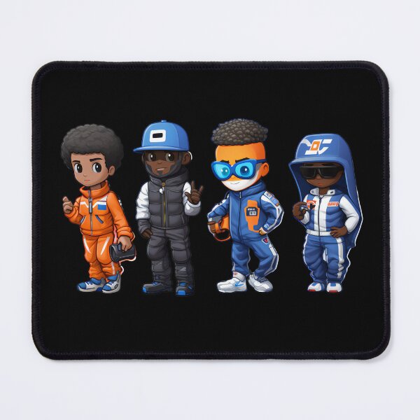 Item preview, F1 Cartoon Driver Crew Friends designed and sold by EnigmaStitcher.