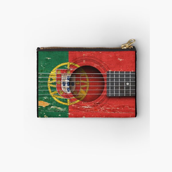Item preview, Old Vintage Acoustic Guitar with Portuguese Flag designed and sold by JeffBartels.
