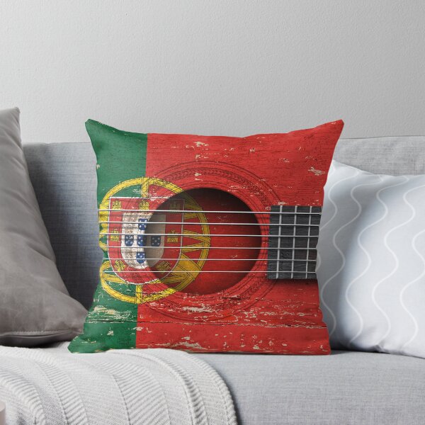 Item preview, Old Vintage Acoustic Guitar with Portuguese Flag designed and sold by JeffBartels.