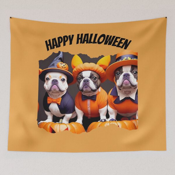 Item preview, Halloween French Bulldogs - c designed and sold by Sunflower5576.