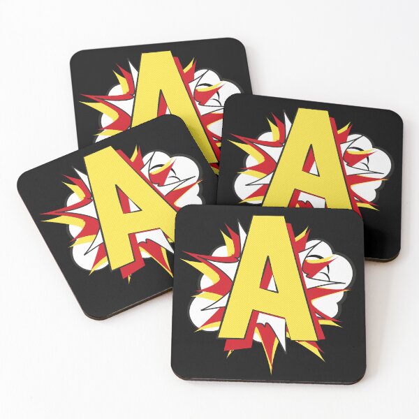 Item preview, Letter A Monogram Comic Book Style designed and sold by renegadesparrow.