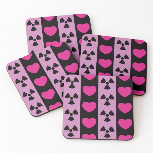 Item preview, Hearts & Radiation Pattern designed and sold by LunaticoDraws.
