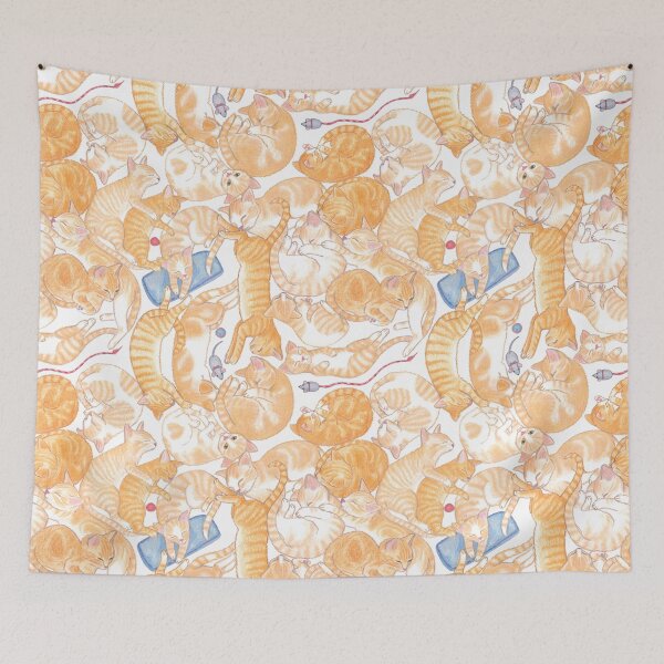 Item preview, sleeping ginger cats everywhere! designed and sold by EllenLambrichts.