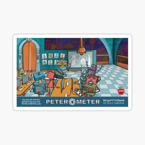 Peter O'Meter Mute the Class Sticker
