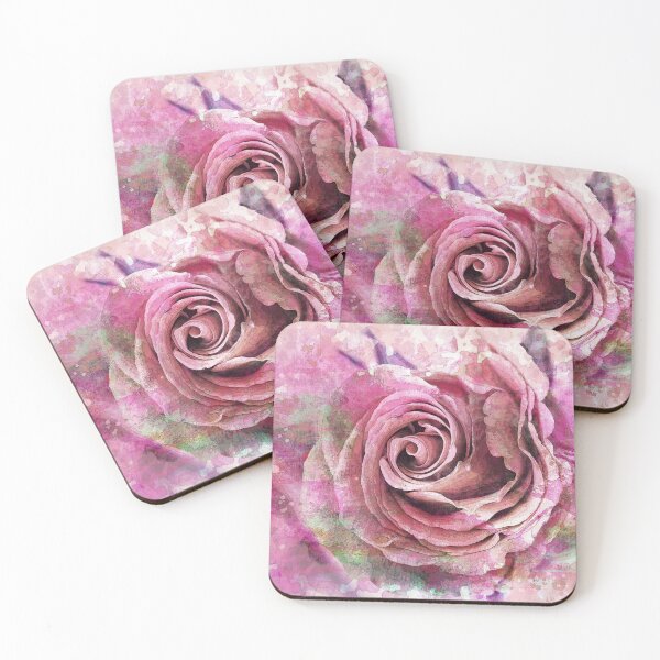 Item preview, Pink Rose Flower Swirl designed and sold by tomorrowsart.