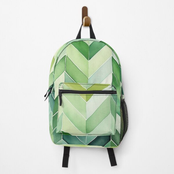 Item preview, Various Greens Refreshing Peaceful Chevron Pattern designed and sold by Kiki's Nest.