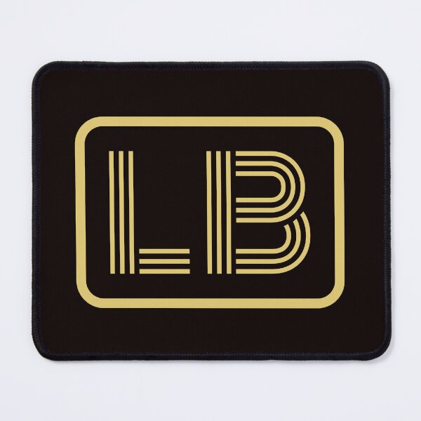 Item preview, LB Initials Gold Geometric Letters designed and sold by Jeallan Designs.