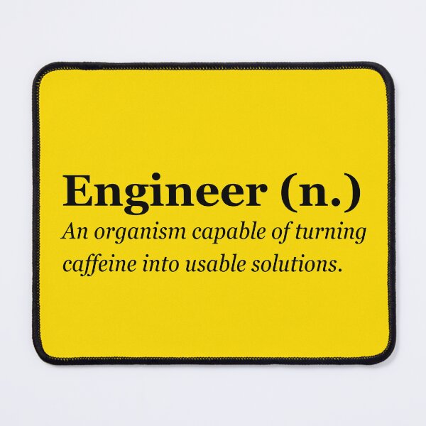 Item preview, Caffeine Engineer funny dictionary solution designed and sold by ElLocoMus.