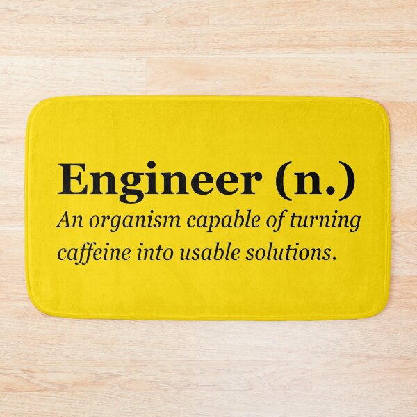 Item preview, Caffeine Engineer funny dictionary solution designed and sold by ElLocoMus.