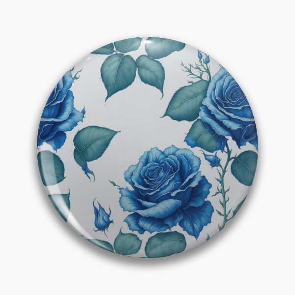 Item preview, Soothing Blue Roses Watercolor Retro Floral Patterns designed and sold by Wonder Of Light.