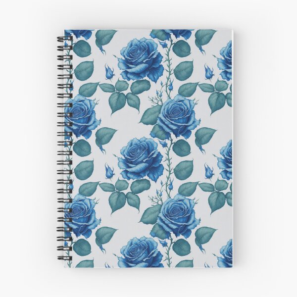 Item preview, Soothing Blue Roses Watercolor Retro Floral Patterns designed and sold by Wonder Of Light.