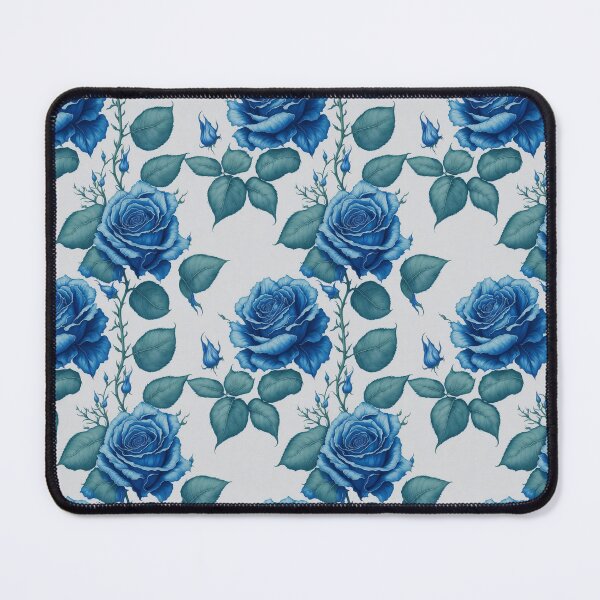 Item preview, Soothing Blue Roses Watercolor Retro Floral Patterns designed and sold by Wonder Of Light.