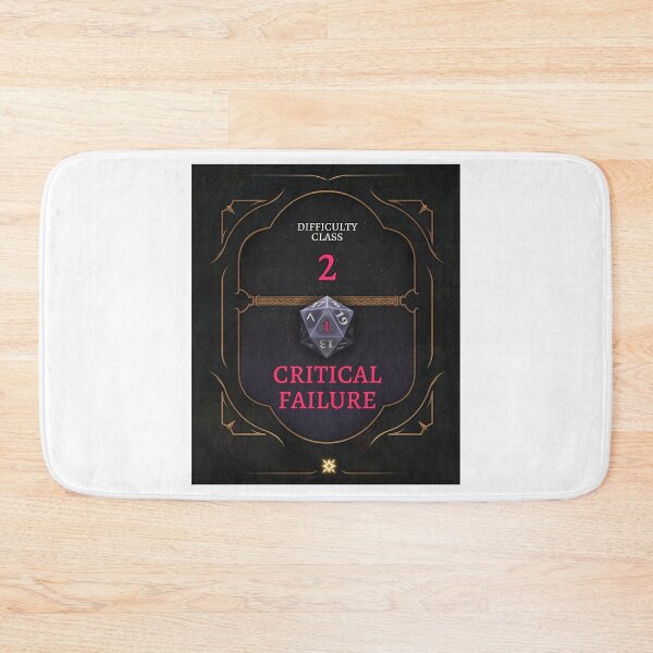 Item preview, Baldurs Gate Critical Failure designed and sold by BestoftheQuest.
