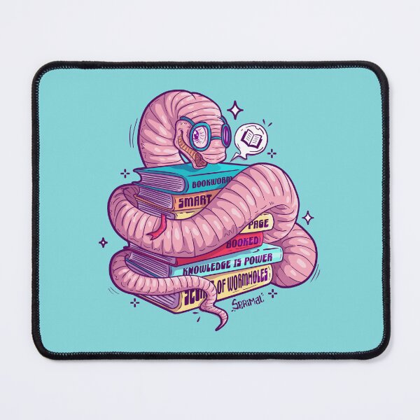 Item preview, Literal bookworm designed and sold by SPIRIMAL.