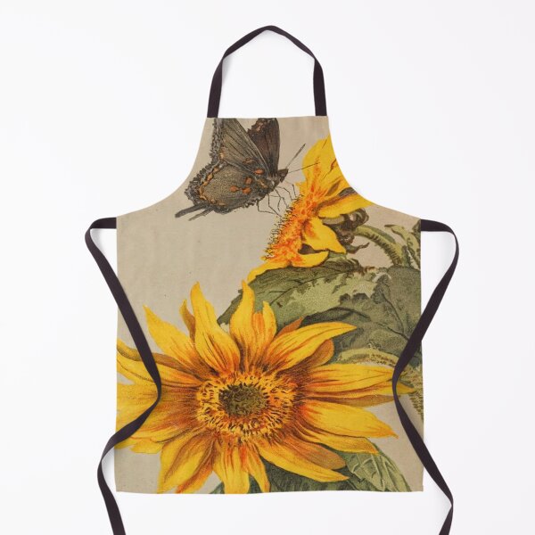 Artikelvorschau, Vintage Sonnenblumen und Schmetterling entworfen und verkauft von tomorrowsart.