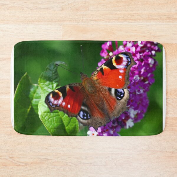 Item preview, Peacock butterfly on buddleia designed and sold by GreyFeatherPhot.