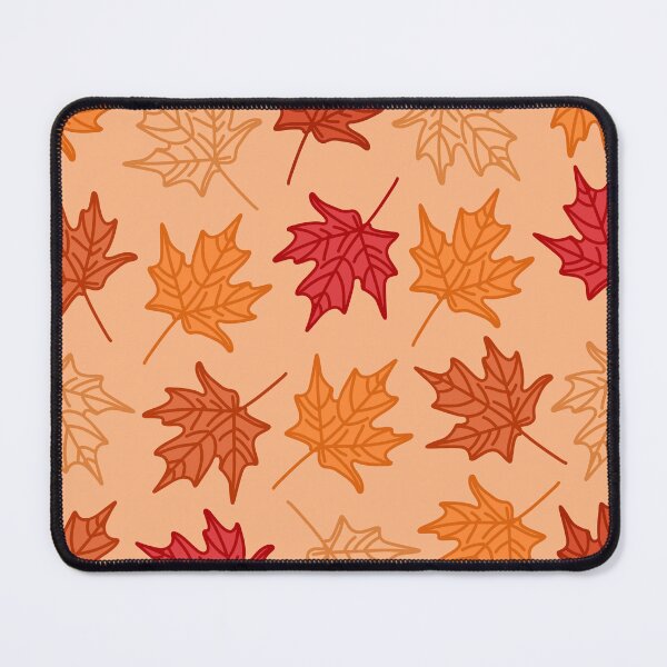 Item preview, Colorful Detailed Orange Autumn Leaves Pattern on a Light Orange Backdrop, made by EndlessEmporium designed and sold by EndlessEmporium.