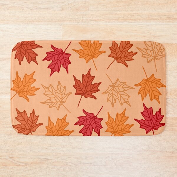 Item preview, Colorful Detailed Orange Autumn Leaves Pattern on a Light Orange Backdrop, made by EndlessEmporium designed and sold by EndlessEmporium.