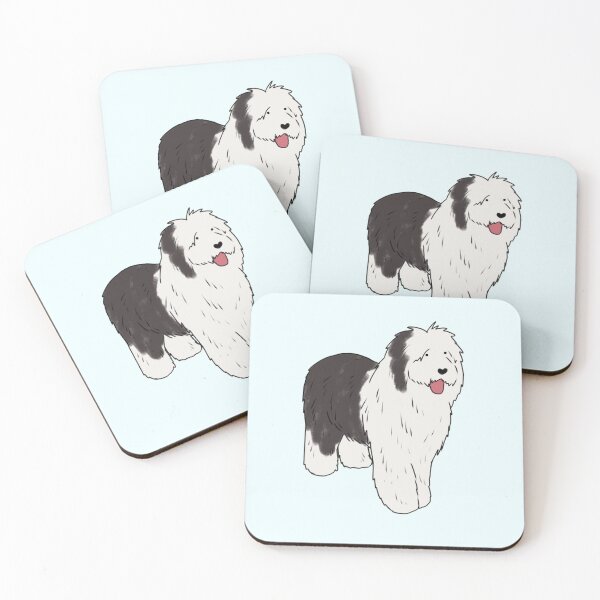 Item preview, old english sheepdog art designed and sold by Mayarart.