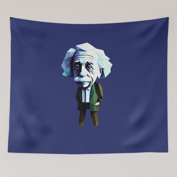 Item preview, White Albert Einstein in Green Suit designed and sold by PolygonXYZ.