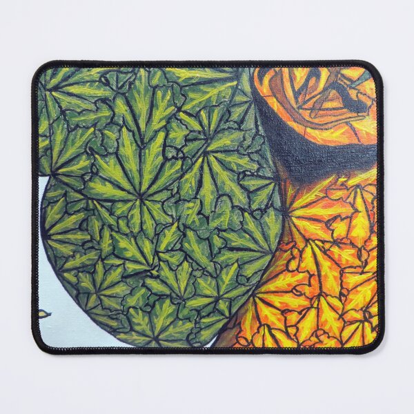 Item preview, Woman leaf art acrylic painting Closeup picture designed and sold by MubaraksArt.