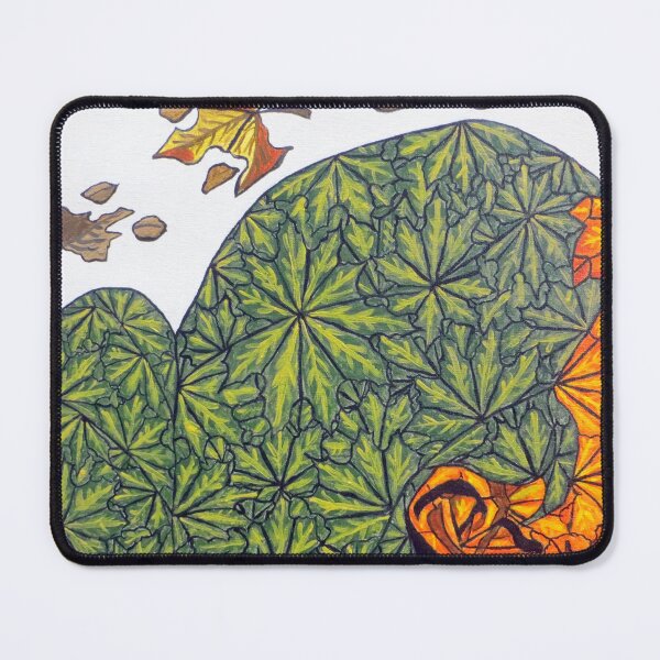 Item preview, Woman leaf art acrylic painting Closeup picture designed and sold by MubaraksArt.