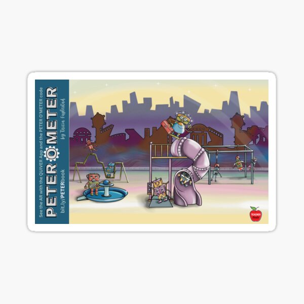 Peter O'Meter Robot Recess Sticker
