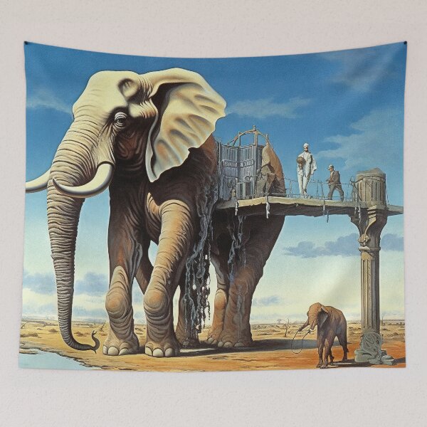 Item preview, Epic Tusks: A Surreal Elephant Odyssey designed and sold by Mullet Monkey.