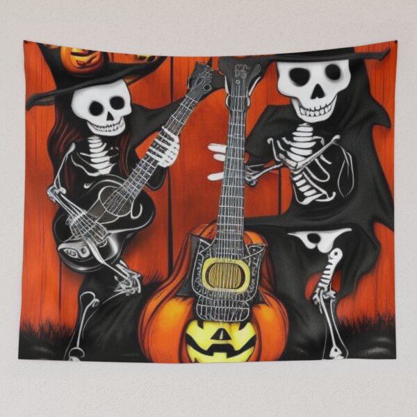 Item preview, Halloween Band with Skeletons designed and sold by JackFreestone.