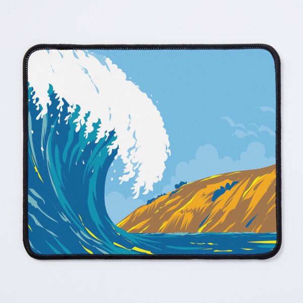 Item preview, Black’s Beach or Torrey Pines City Beach in San Diego California WPA Poster Art designed and sold by patrimonio.