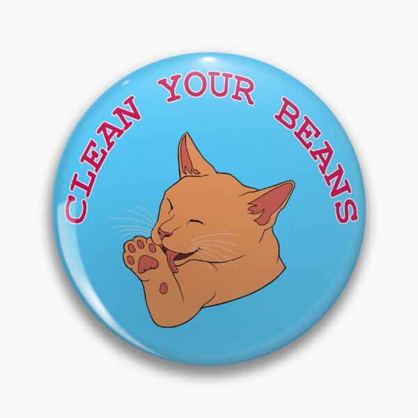 Item preview, Clean Your Beans Orange Ginger Cat designed and sold by Deborah Camp.