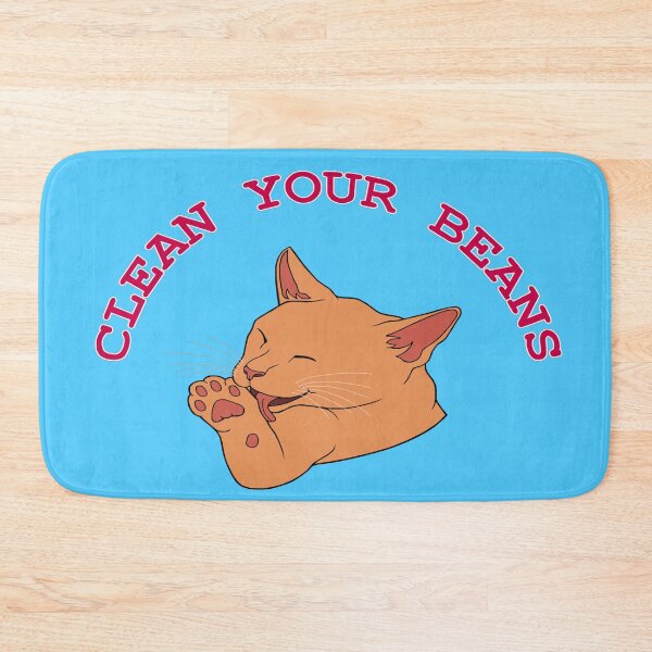 Item preview, Clean Your Beans Orange Ginger Cat designed and sold by Deborah Camp.