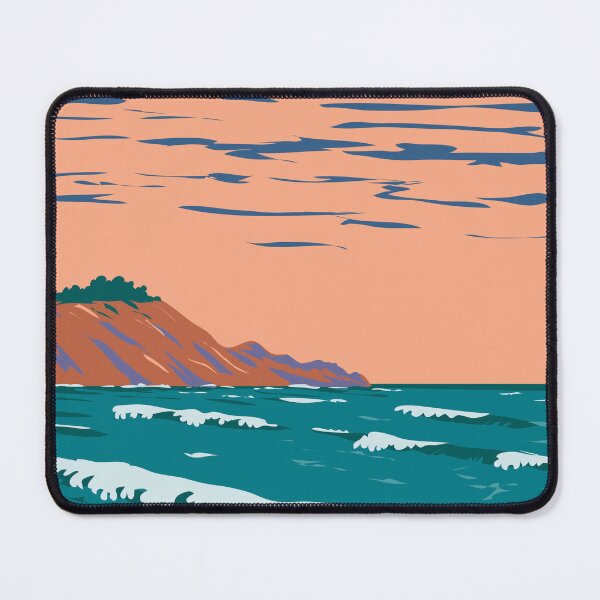 Item preview, Linda Mar within Pacific State Beach in Pacifica California WPA Poster Art designed and sold by patrimonio.
