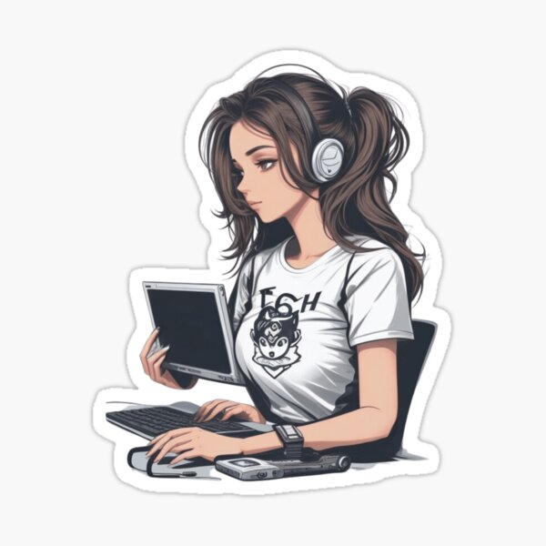 Tech Queen: Empowering the Digital Realm with Grace and Grit Sticker