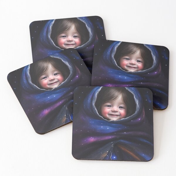 Item preview, Good Night 02 girl, space, cute, cartoon, galaxy, sleep, kids designed and sold by Cyber Kids.