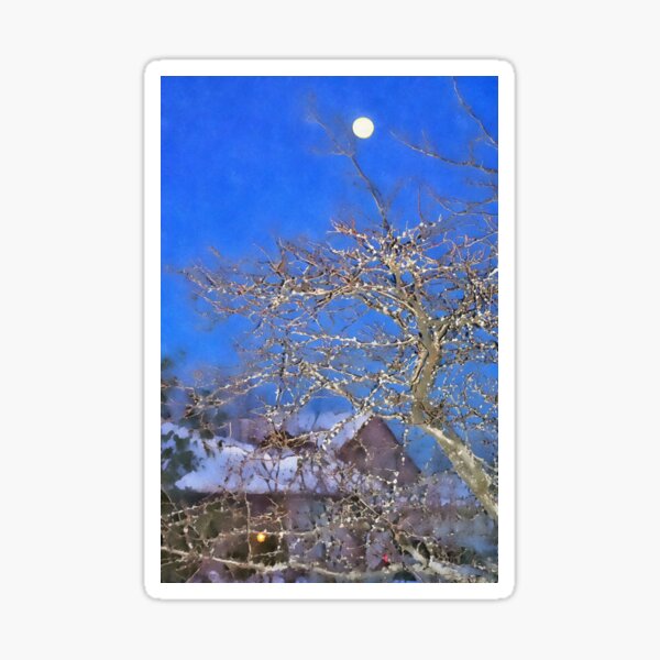 Item preview, Wolf Moon Water Painting designed and sold by robspencer.