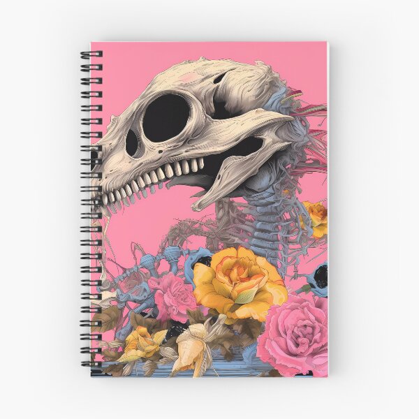 Item preview, "Skull Symphony in Pink and Abstraction" designed and sold by Art-Vortex-fr.