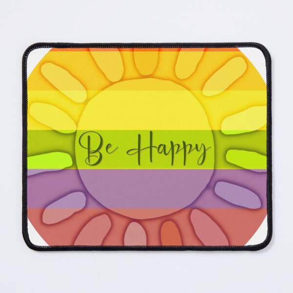 Item preview, Be Happy Rainbow Flower Power designed and sold by gleefulme.