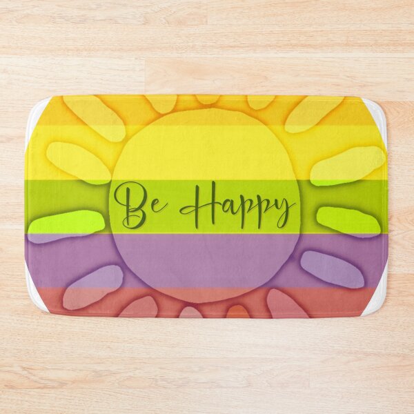 Item preview, Be Happy Rainbow Flower Power designed and sold by gleefulme.