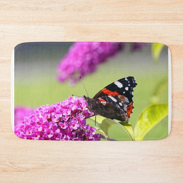 Item preview, Red admiral on a butterfly bush designed and sold by GreyFeatherPhot.