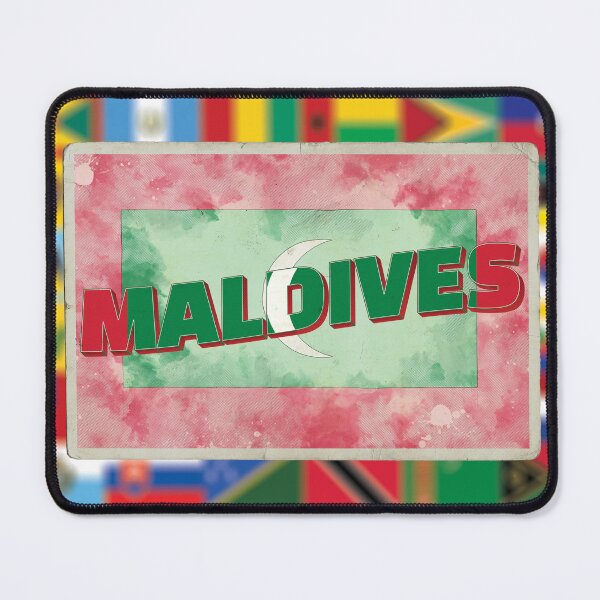 Item preview, Maldives Vintage style retro souvenir designed and sold by DeveloperProp0.