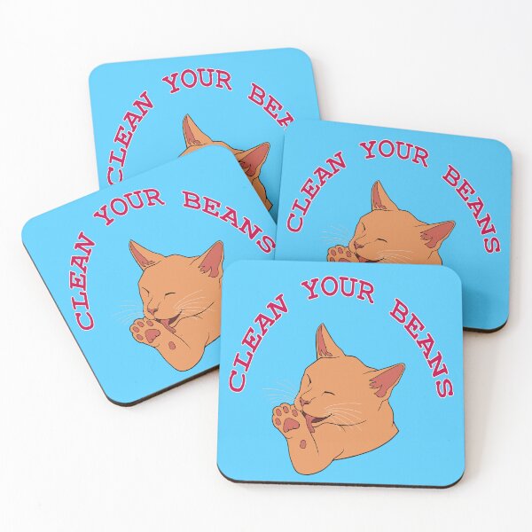 Item preview, Clean Your Beans Orange Ginger Cat designed and sold by Deborah Camp.