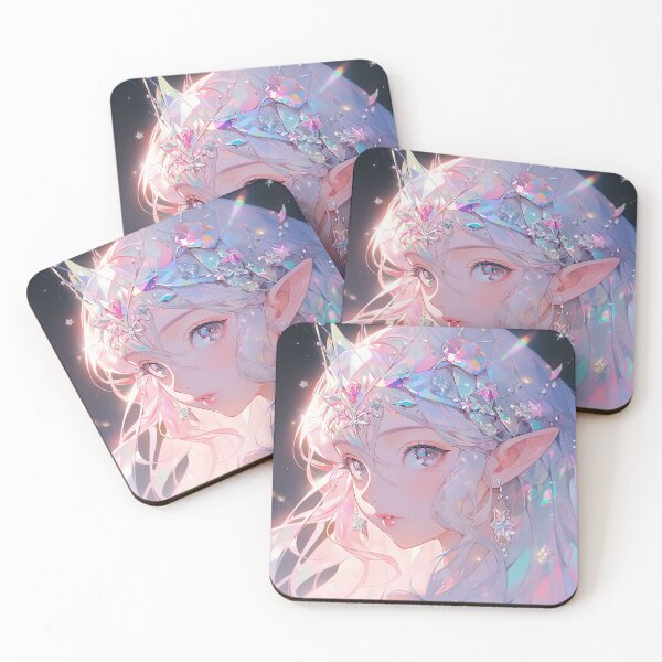 Item preview, Beautiful Crystal Tiara Anime Girl designed and sold by bubblegoth.
